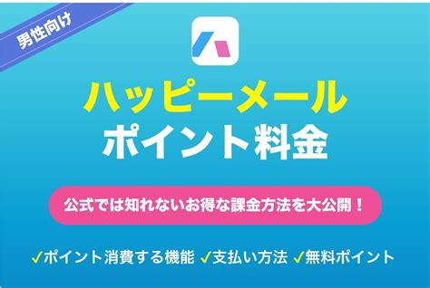 ハッピーメールのポイント料金支払い・課金方法とポ。